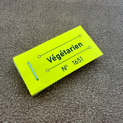 Carnet de tickets végétarien - 50 tickets