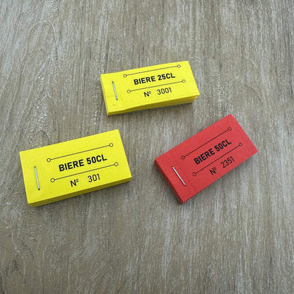 Carnet de tickets avec propre texte - 3150 tickets
