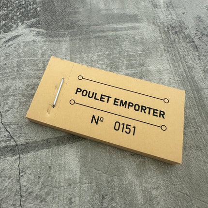 Carnet de tickets avec propre texte - 810 tickets