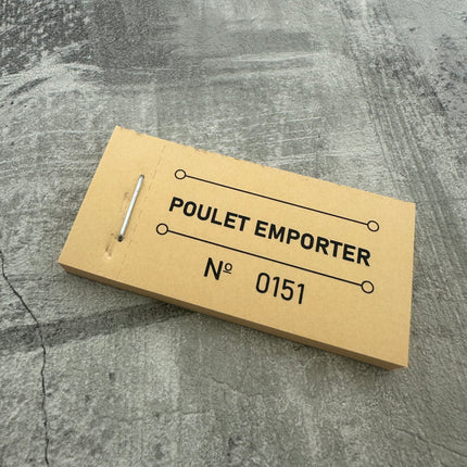 Carnet de tickets avec propre texte - 810 tickets