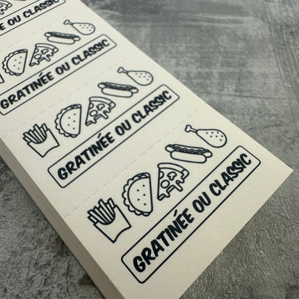 Carnet de tickets repas à personnaliser - 1000 tickets