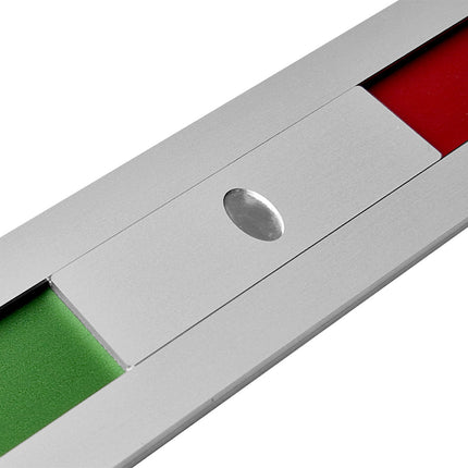 Plaque de porte Vert-Rouge - 125 x 35 mm