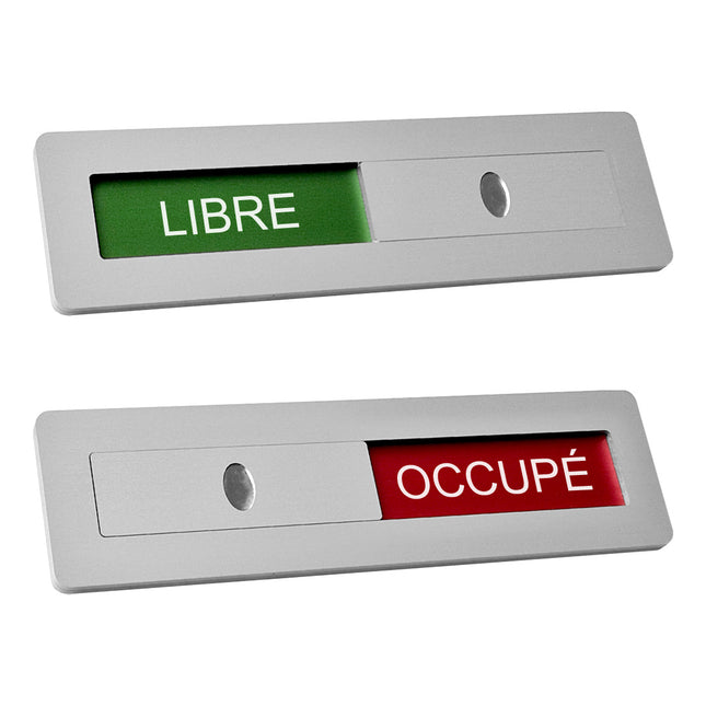Plaque de porte Libre-Occupé - 125 x 35 mm