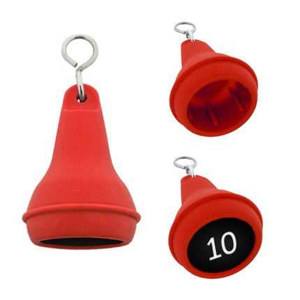 Porte-clés hôtel Mayfair rouge - plastique - par pièce