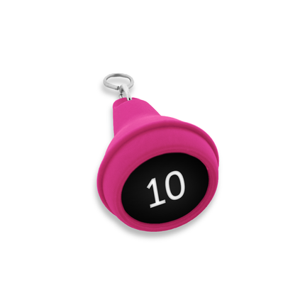 Porte-clés hôtel Mayfair rose - plastique - par pièce