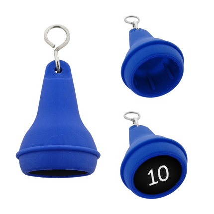 Porte-clés hôtel Mayfair bleu - plastique - par pièce