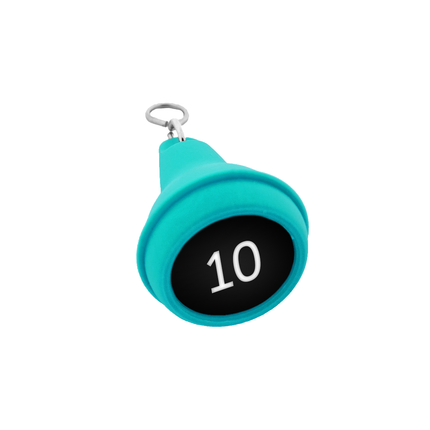 Porte-clés hôtel Mayfair turquoise - plastique - par pièce