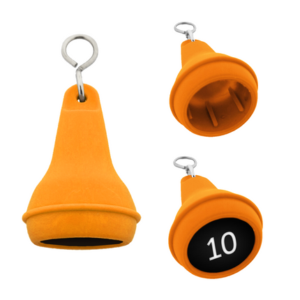 Porte-clés hôtel Mayfair orange - plastique - par pièce