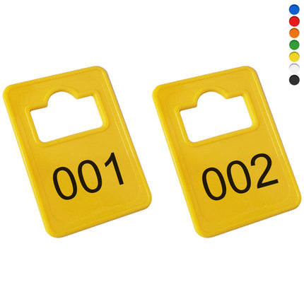 Jeton vestiaire numéroté Tiffany 50 x 36 mm - 100 pièces