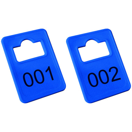 Jeton vestiaire numéroté Tiffany 50 x 36 mm - 100 pièces