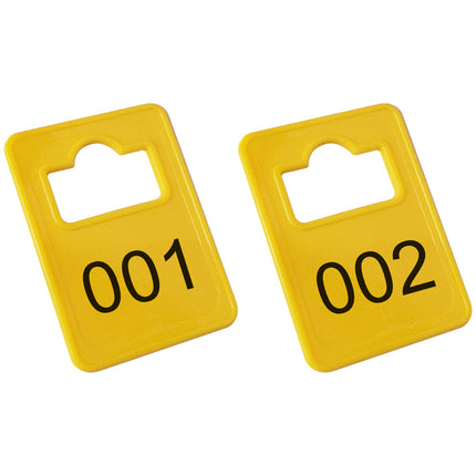 Jeton vestiaire numéroté Tiffany 50 x 36 mm - 100 pièces