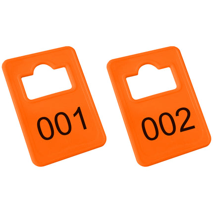 Jeton vestiaire numéroté Tiffany 50 x 36 mm - 100 pièces