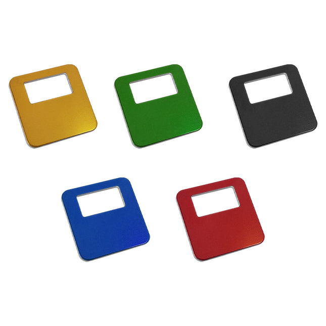 Jeton vestiaire numéroté Brittany en aluminium 35 x 35 mm personnalisé - par pièce