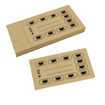 Carnet de tickets de consommation café - 50 tickets
