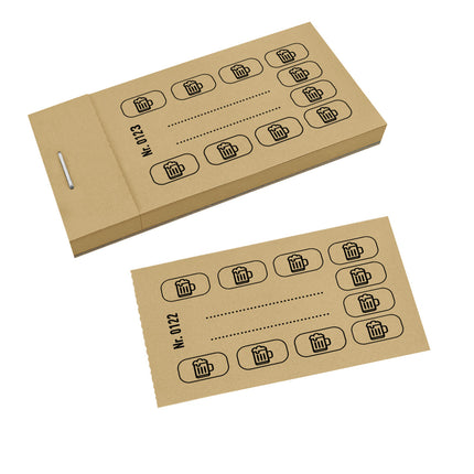Carnet de tickets de consommation bière - 50 tickets