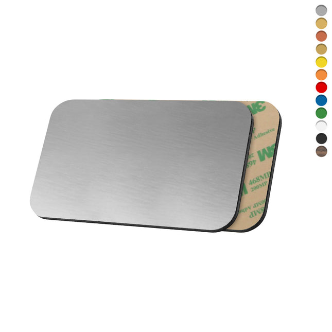 Jeton rectangle acrylique - avec adhésif - par pièce
