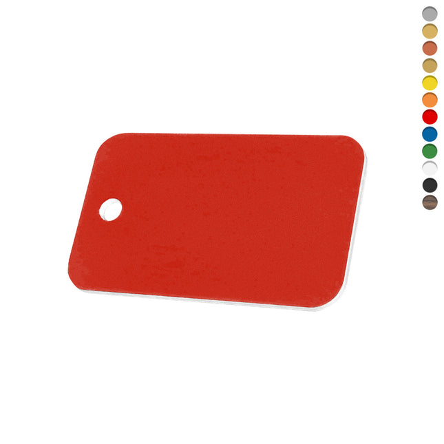 Jeton rectangle acrylique - avec trou - par pièce