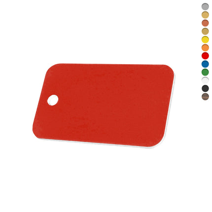 Jeton rectangle acrylique - avec trou - par pièce