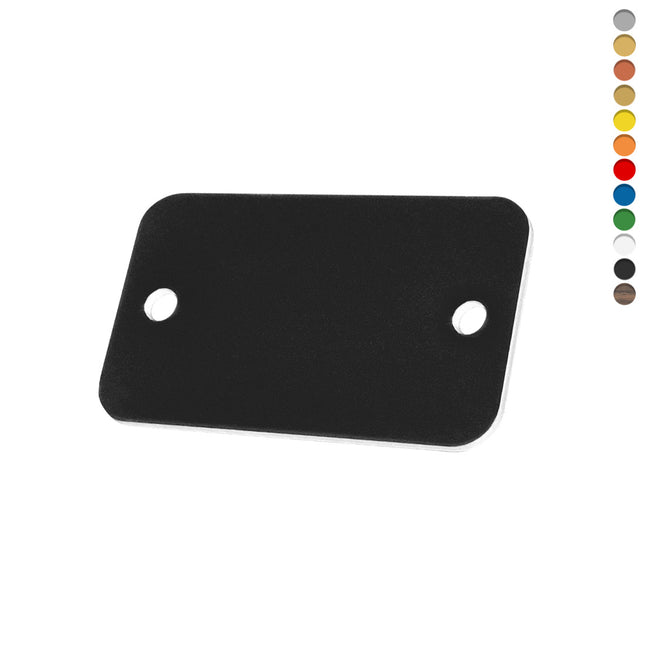 Jeton rectangle acrylique - avec trous - par pièce