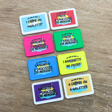 Jetons personnalisés forme en rectangle - 50 x 35 mm - par 1000 pièces