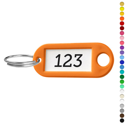 Porte-clés étiquette numéroté R5 - 55 x 22 mm - par pièce