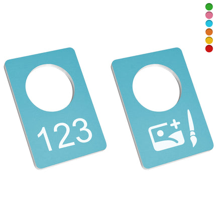 Jeton vestiaire numéroté Harmonie en aluminium 45 x 30 mm personnalisé - par pièce