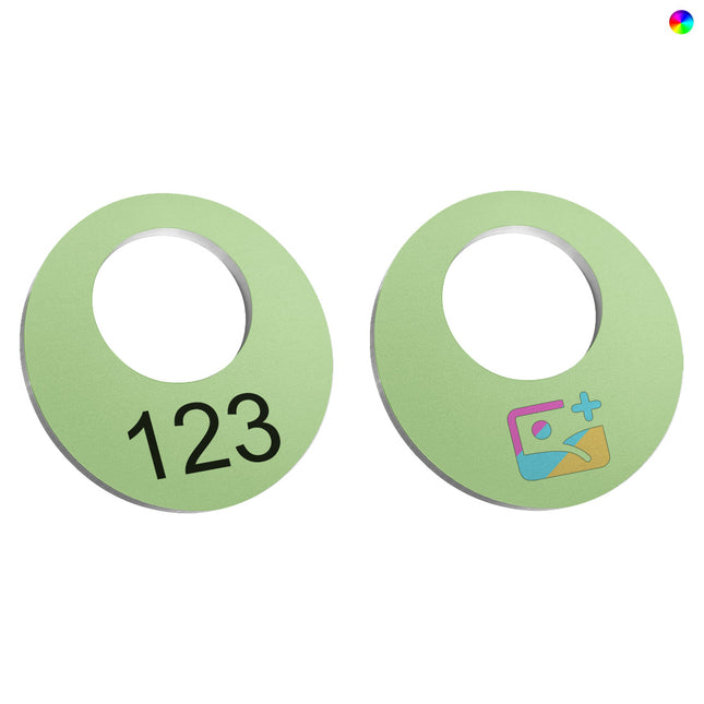 Jeton vestiaire numéroté en aluminium Ø40 mm personnalisé - par pièce
