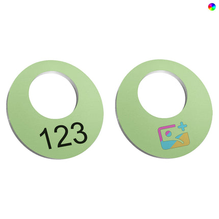 Jeton vestiaire numéroté en aluminium Ø40 mm personnalisé - par pièce