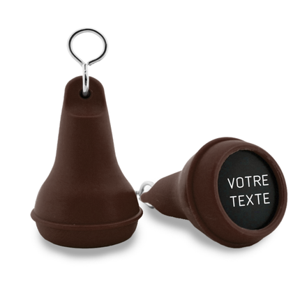 Porte-clés hôtel Mayfair marron - plastique - par pièce