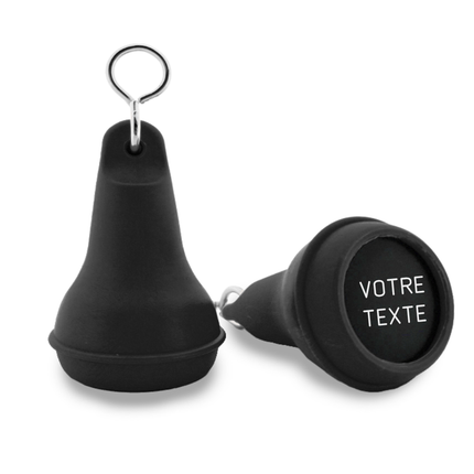Porte-clés hôtel Mayfair noir - plastique - par pièce