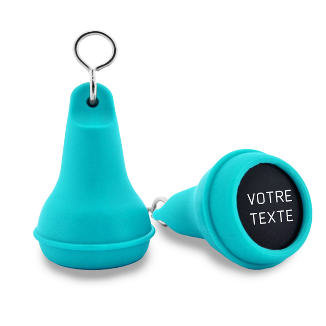 Porte-clés hôtel Mayfair turquoise - plastique - par pièce