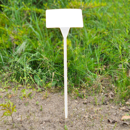 Étiquettes à planter inclinées plastique - 160 x 100 mm - 10 étiquettes