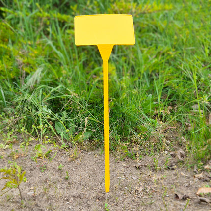 Étiquettes à planter inclinées plastique - 160 x 100 mm - 10 étiquettes