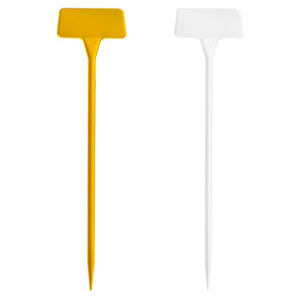Étiquettes à planter inclinées plastique - 95 x 65 mm - 10 étiquettes