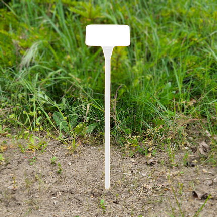 Étiquettes à planter inclinées plastique - 95 x 65 mm - 10 étiquettes