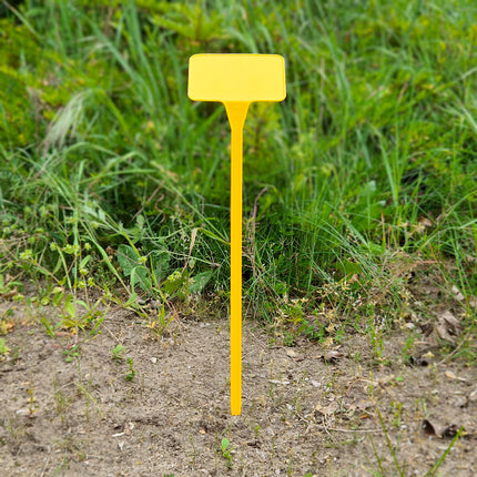 Étiquettes à planter inclinées plastique - 95 x 65 mm - 10 étiquettes