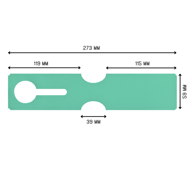 Grandes étiquettes à boucle numérotées personnalisées - 273,5 x 59 mm - 100 étiquettes