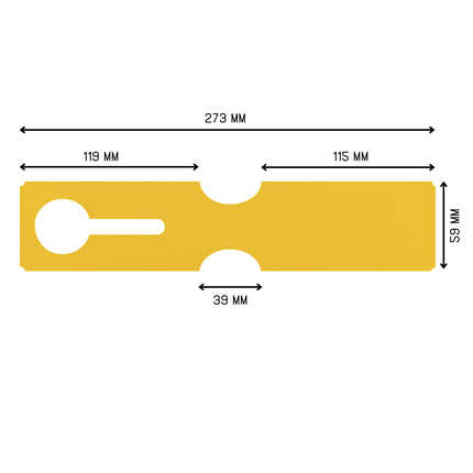 Grandes étiquettes à boucle numérotées - 273 x 59 mm - 100 étiquettes