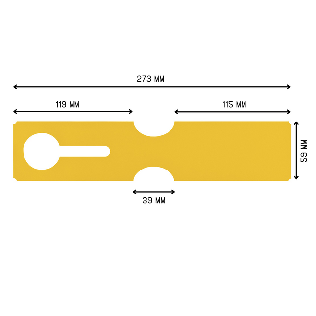 Grandes étiquettes à boucle numérotées - 273 x 59 mm - 100 étiquettes