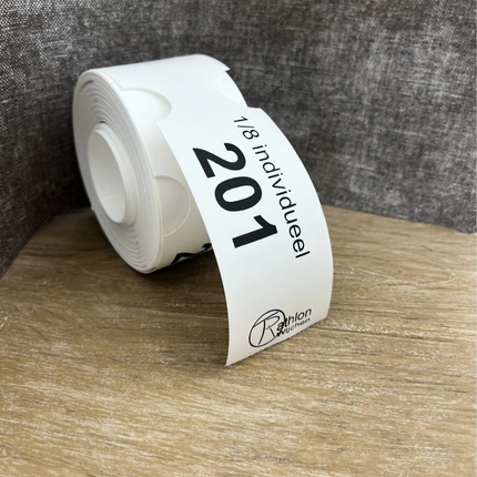 Étiquettes à boucle personnalisées pour bac E2 - 260 x 50 mm - 100 étiquettes