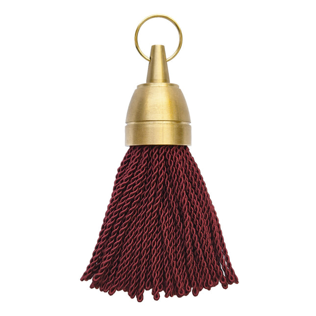 Porte-clés hôtel vierge Philadelphie bordeaux - laiton - 140 mm - par pièce