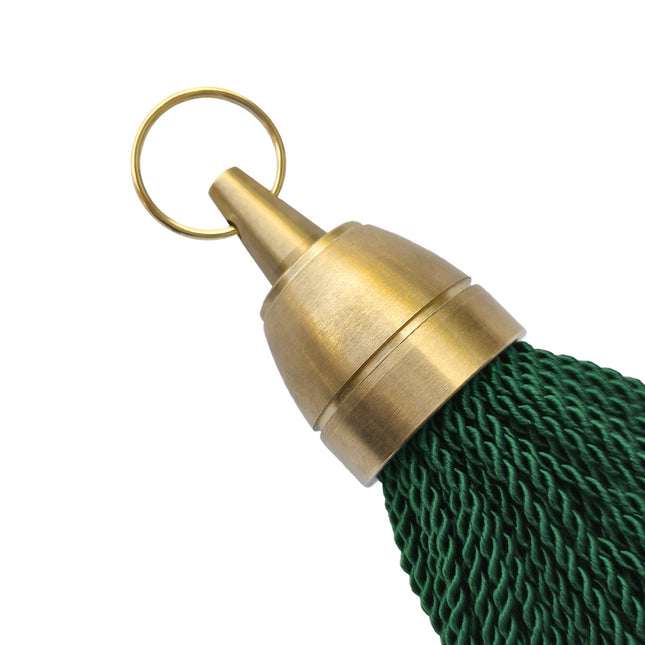 Porte-clés hôtel vierge Philadelphie vert - laiton - 140 mm - par pièce