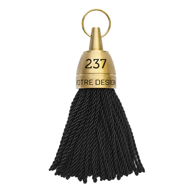 Porte-clés hôtel gravé Philadelphie noir - laiton - 140 mm - par pièce