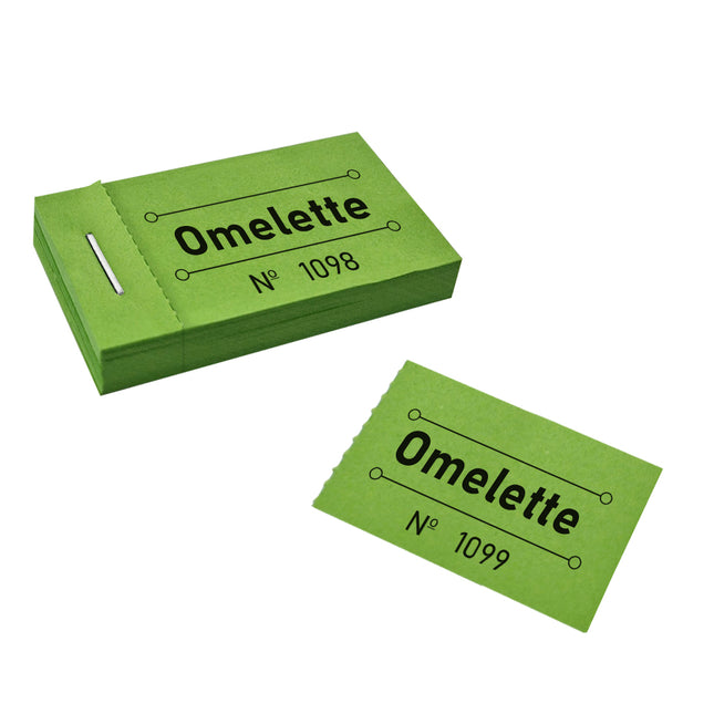 Carnet de tickets omelette - 50 tickets