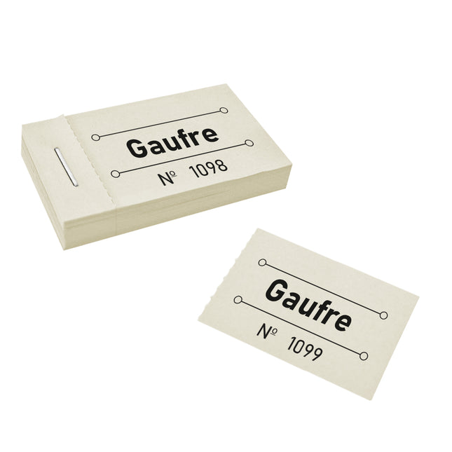 Carnet de tickets gaufre - 50 tickets