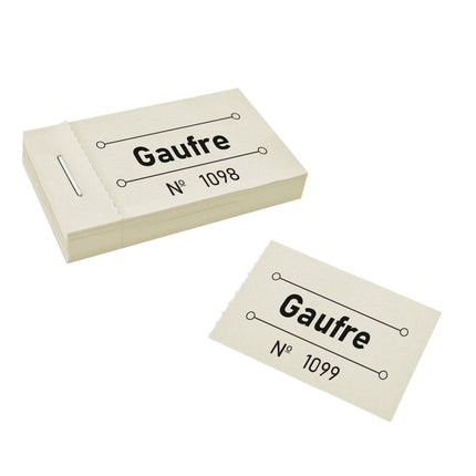 Carnet de tickets gaufre - 50 tickets