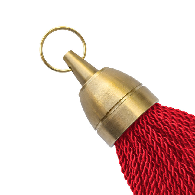 Porte-clés hôtel vierge Philadelphie rouge - laiton - 140 mm - par pièce