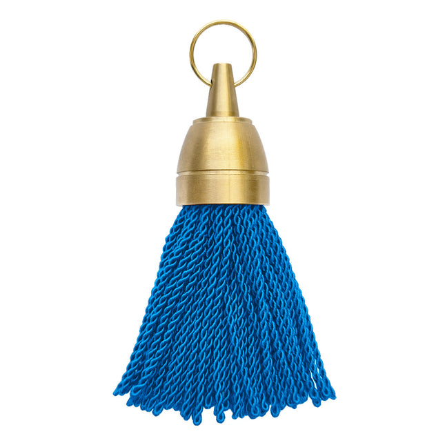 Porte-clés hôtel vierge Philadelphie bleu - laiton - 140 mm - par pièce