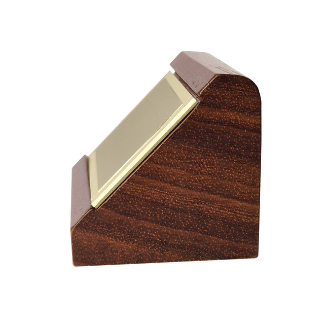 Porte-nom bois Palladium gravé - 54 x 53 mm - par pièce