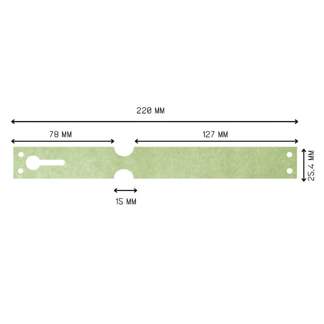 Étiquettes à boucle Tyvek sur rouleau - 220 x 25,4 mm - 1000 étiquettes
